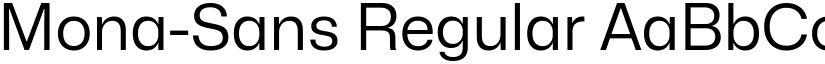 Mona-Sans Regular font