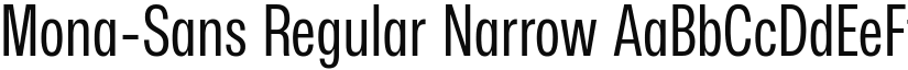 Mona-Sans Regular Narrow font