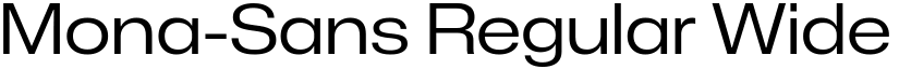 Mona-Sans Regular Wide font