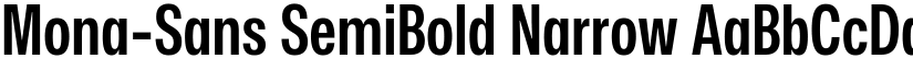 Mona-Sans SemiBold Narrow font