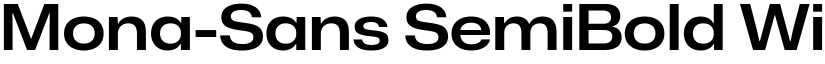 Mona-Sans SemiBold Wide font