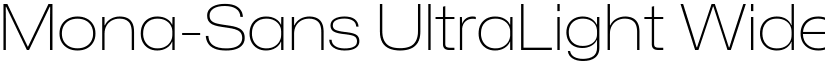 Mona-Sans UltraLight Wide font