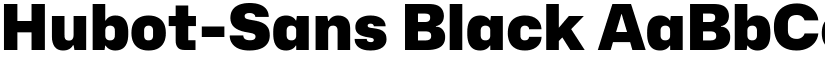 Hubot-Sans Black font