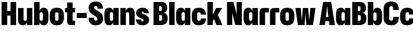 Hubot-Sans Black Narrow font