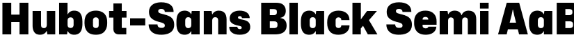 Hubot-Sans Black Semi font