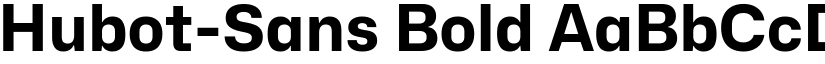 Hubot-Sans Bold font