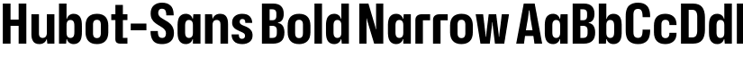 Hubot-Sans Bold Narrow font