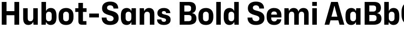 Hubot-Sans Bold Semi font
