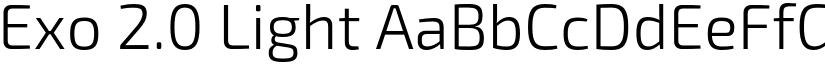 Exo 2.0 Light font