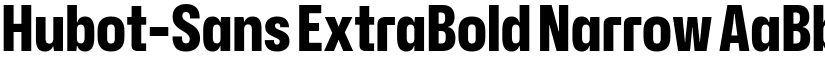 Hubot-Sans ExtraBold Narrow font