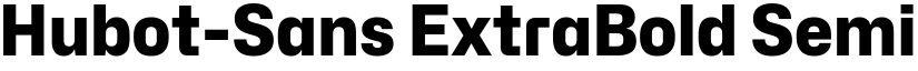 Hubot-Sans ExtraBold Semi font