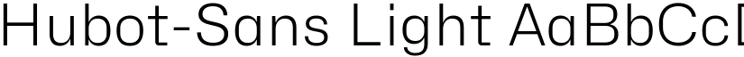 Hubot-Sans Light font