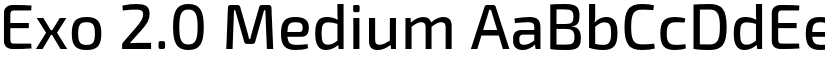 Exo 2.0 Medium font