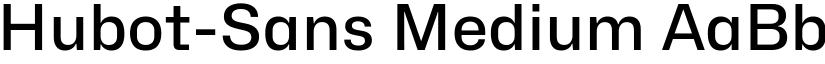 Hubot-Sans Medium font