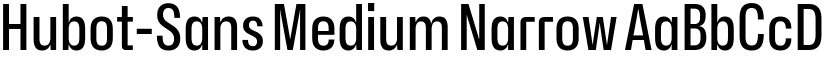 Hubot-Sans Medium Narrow font