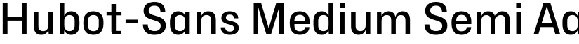 Hubot-Sans Medium Semi font
