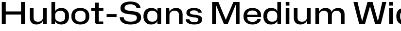 Hubot-Sans Medium Wide font