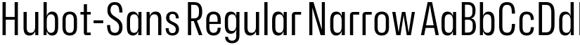 Hubot-Sans Regular Narrow font