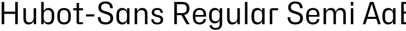Hubot-Sans Regular Semi font