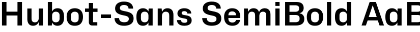 Hubot-Sans SemiBold font