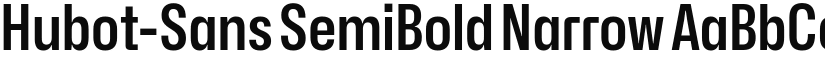 Hubot-Sans SemiBold Narrow font
