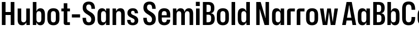 Hubot-Sans SemiBold Narrow font