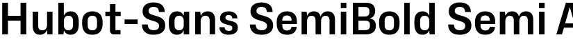 Hubot-Sans SemiBold Semi font
