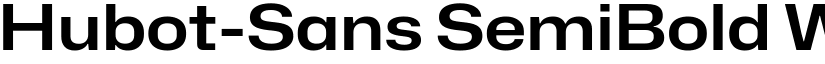 Hubot-Sans SemiBold Wide font