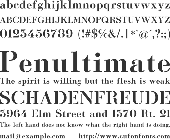 Sotoportego font preview