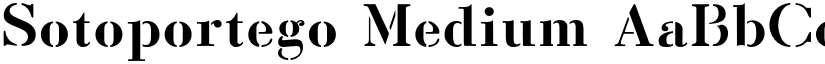 Sotoportego Medium font