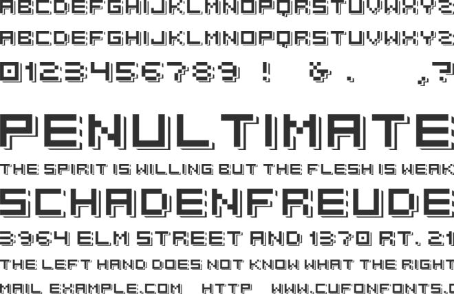 AEXPECTIVE font preview