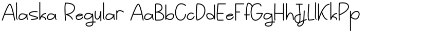 Alaska Regular font