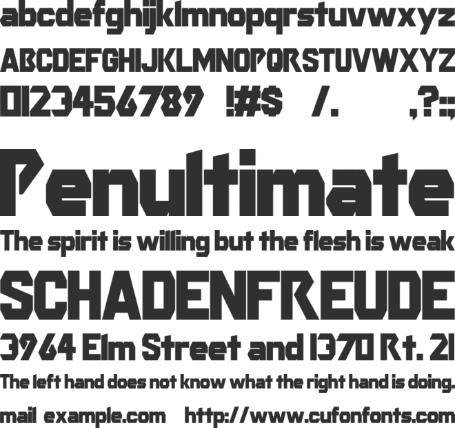 New Years' Party 1996 font preview