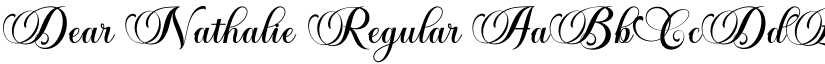 Dear Nathalie Regular font