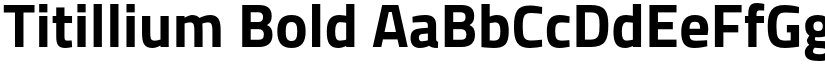 Titillium Bold font