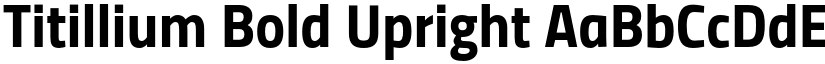 Titillium Bold Upright font