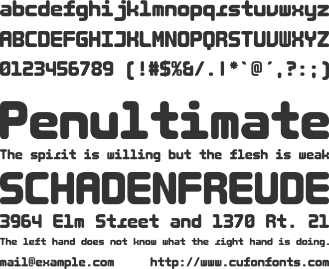 LT Binary Neue font preview