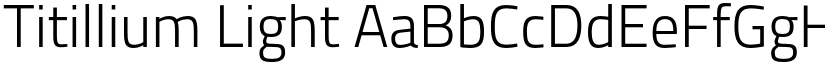 Titillium Light font