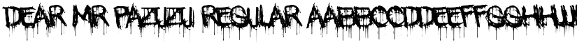 Dear Mr Pazuzu Regular font