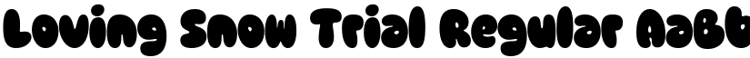 Loving Snow Trial Regular font