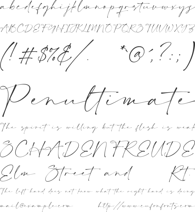Firstland font preview