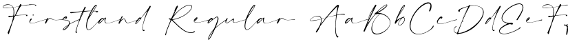 Firstland Regular font