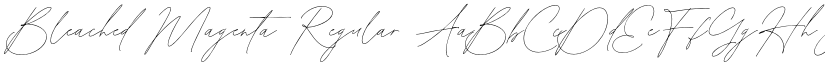 Bleached Magenta Regular font