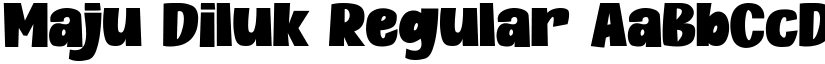 Maju Diluk Regular font