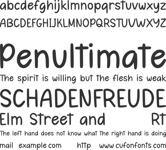 Monday Feelings font preview