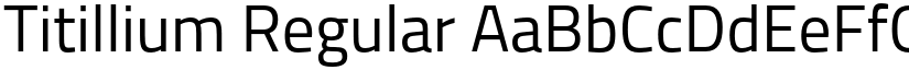 Titillium Regular font