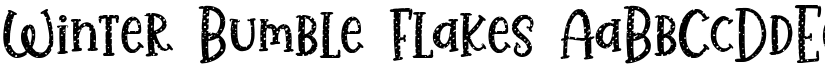 Winter Bumble Flakes font