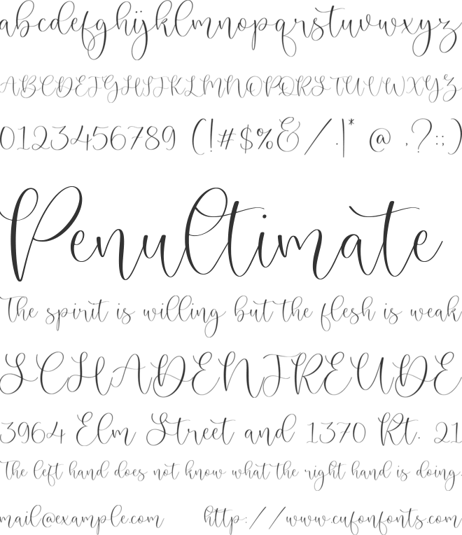 Balqueen font preview