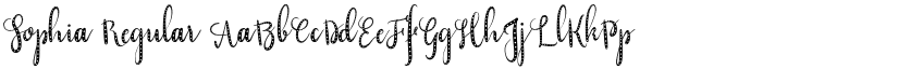 Sophia Regular font
