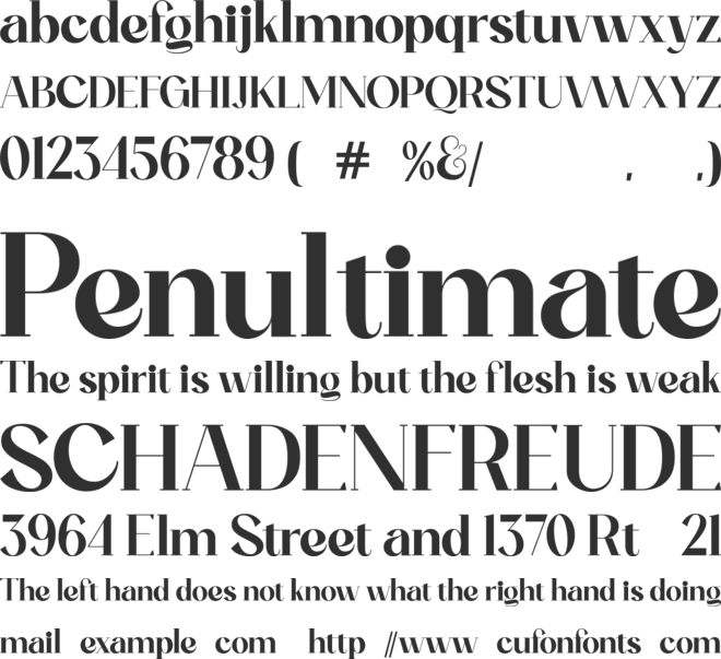 Ogelic font preview